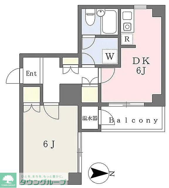 プラーザ梅屋敷(1DK/4階)の間取り写真
