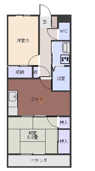 第2コーワハイツ(2DK/2階)の間取り写真