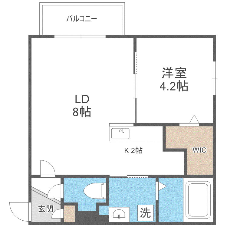 SORTE117(1LDK/2階)の間取り写真