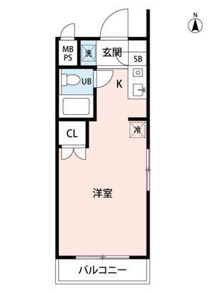 マイナビSTAY文京江戸川橋(ワンルーム/5階)の間取り写真