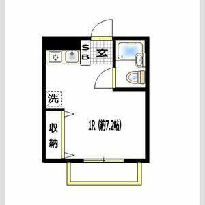 SHメゾン横浜鶴見(ワンルーム/2階)の間取り写真