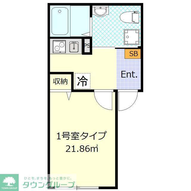 COMFORT追浜(1K/3階)の間取り写真