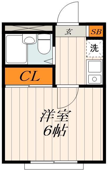ホワイトアイランド浅草(1K/3階)の間取り写真