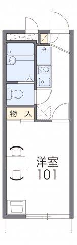 レオパレスラーク取手(1K/2階)の間取り写真