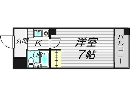 ベストレジデンス十三(1K/3階)の間取り写真