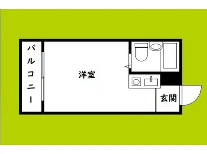 野江サンマンション(ワンルーム/3階)の間取り写真
