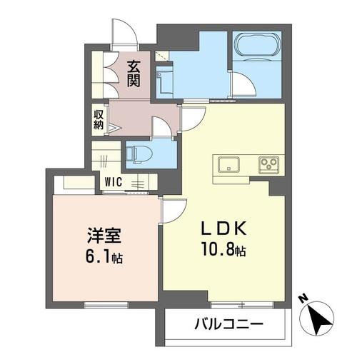 アルステラ(1LDK/2階)の間取り写真
