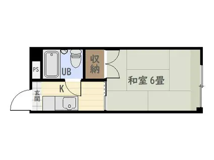 ノーブルハイツ(1K/1階)の間取り写真