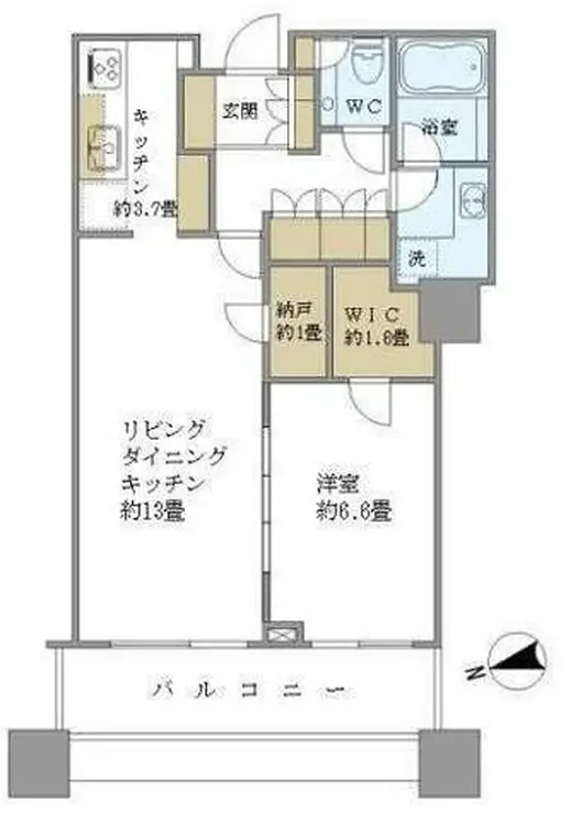 白金タワー 26階階 間取り
