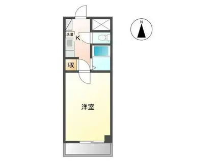 コンフォース喜(1K/7階)の間取り写真