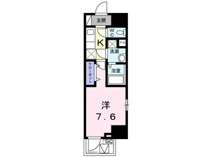 スアヴィス横須賀中央(1K/3階)の間取り写真