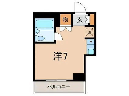 ジャノメ鹿島田ビル(ワンルーム/4階)の間取り写真
