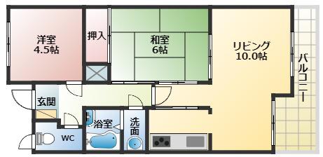 BEE BEE GRANDE(2LDK/7階)の間取り写真