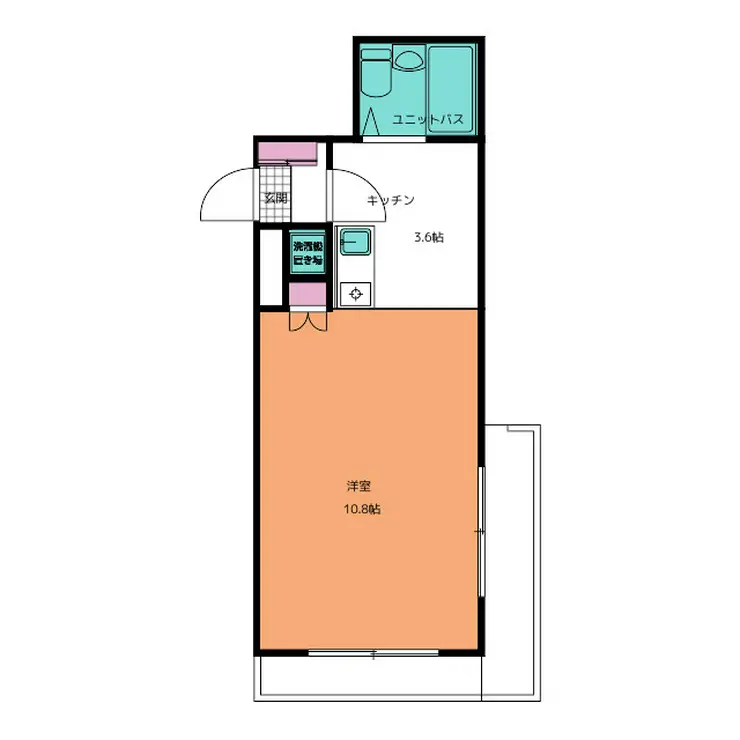 パラシオ中村 6階階 間取り