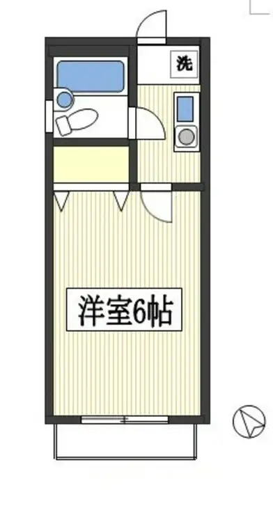コーポ福泉 1階階 間取り
