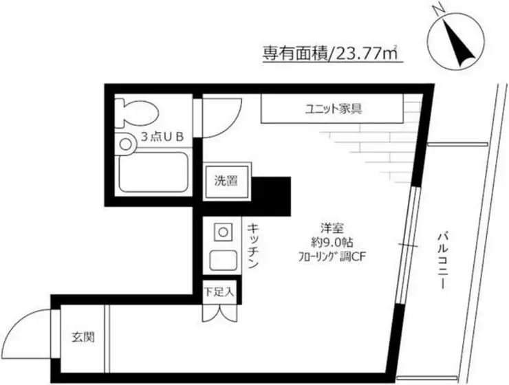 ライオンズマンション白山駅前 8階階 間取り