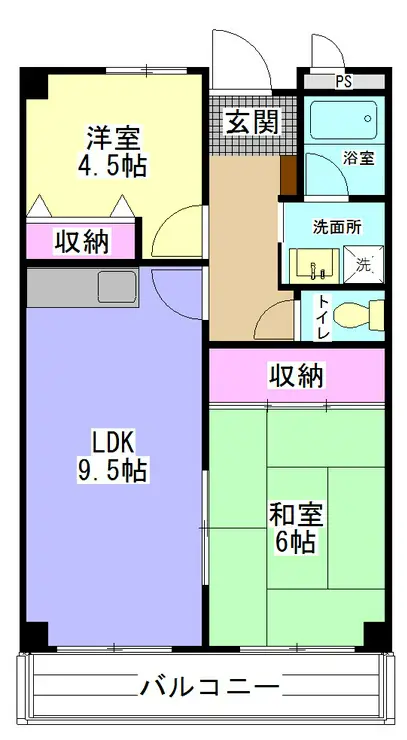 グリーンパレス 3階階 間取り