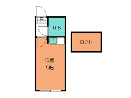 プラザ・ドゥ・モーリス C棟(ワンルーム/1階)の間取り写真