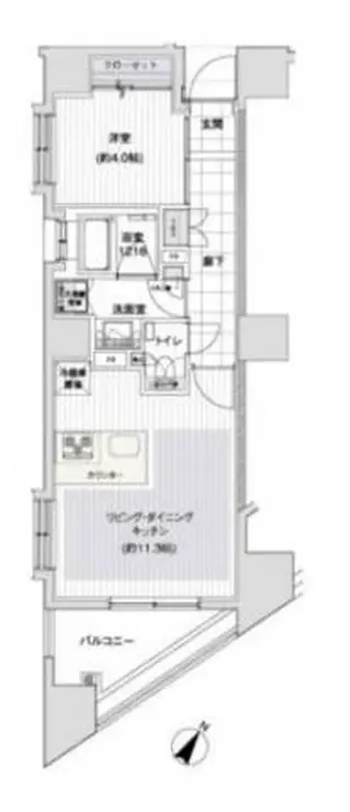 レックス日本橋水天宮プレミアタワー 6階階 間取り