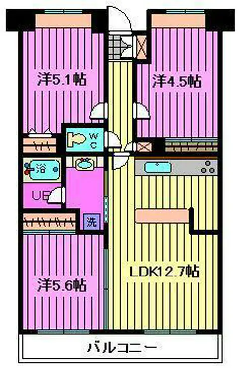 スターフィールド浦和常盤 4階階 間取り