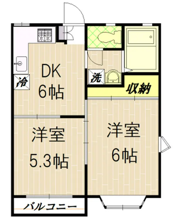 ディザイヤーコダマ 2階階 間取り