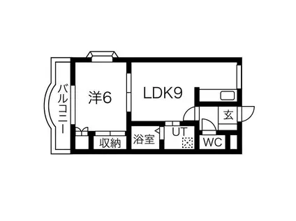 プリベール(1LDK/1階)の間取り写真