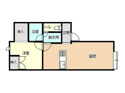 REVOLUTION O-NO(1LDK/2階)の間取り写真