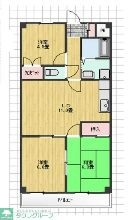 メゾントミタ 2階階 間取り