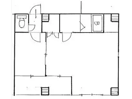 平野エスペランス(1K/6階)の間取り写真