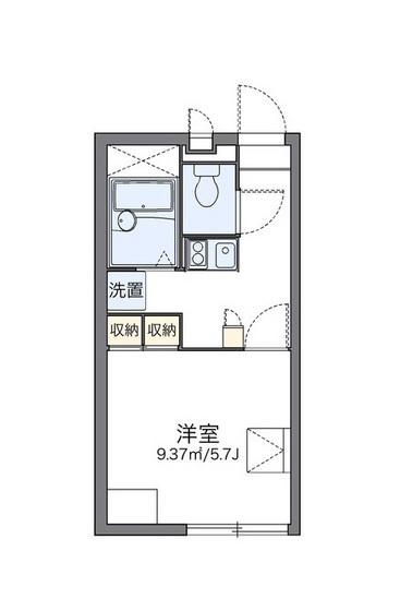 レオパレスプランドール(1K/2階)の間取り写真
