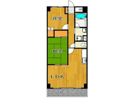 グレース・スクエア(2LDK/3階)の間取り写真