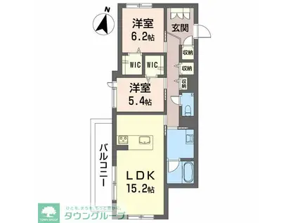 NC STYLE 一社(2LDK/3階)の間取り写真