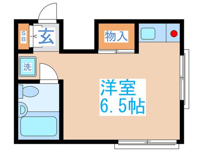 和田ハイツ相生町(ワンルーム/2階)の間取り写真