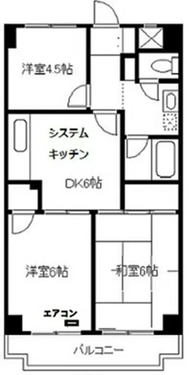 シャトーサンハイム 2階階 間取り
