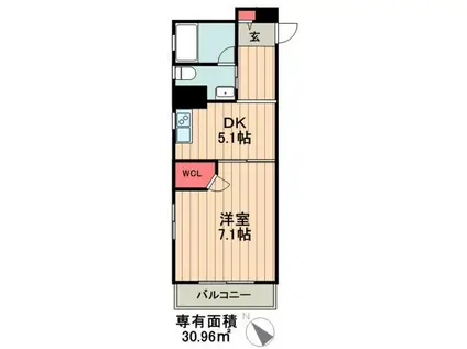 KDXレジデンス森下千歳(1K/5階)の間取り写真