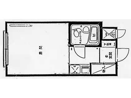 ファミール大通(ワンルーム/6階)の間取り写真