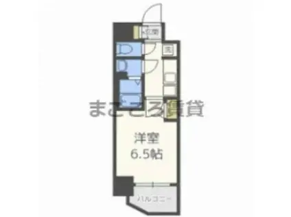 ララプレイス天王寺ルフレ(1K/6階)の間取り写真