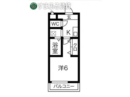 GORITON HOUSE(1K/2階)の間取り写真