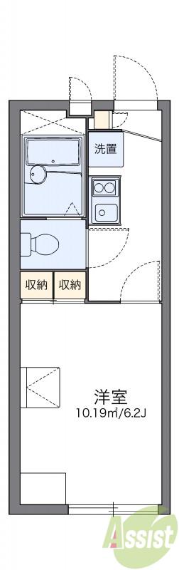 レオパレスえにし(1K/2階)の間取り写真