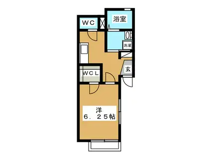 FOUR SEASON MAISON(1K/2階)の間取り写真