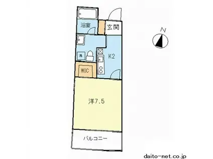 ラヴィータ梶ヶ谷(1SK/3階)の間取り写真