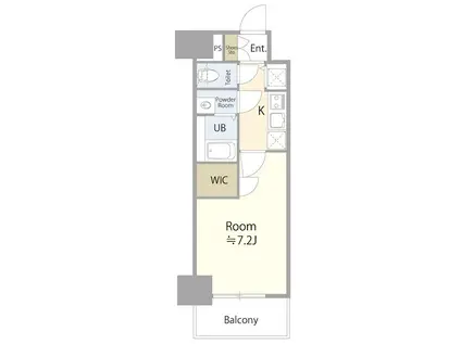 エスリード新栄グラティア(1K/11階)の間取り写真