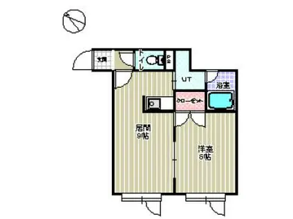 ORIGIN本通(1LDK/2階)の間取り写真