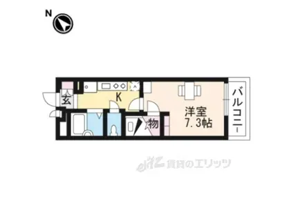 レオパレス若葉(1K/2階)の間取り写真