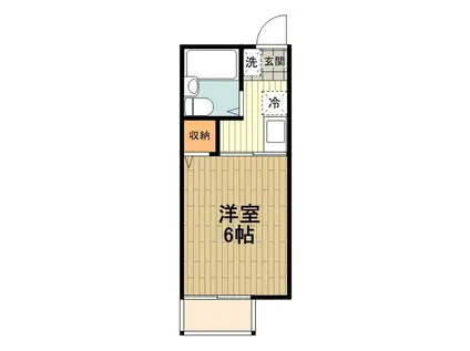 ハイム長沼(1K/1階)の間取り写真