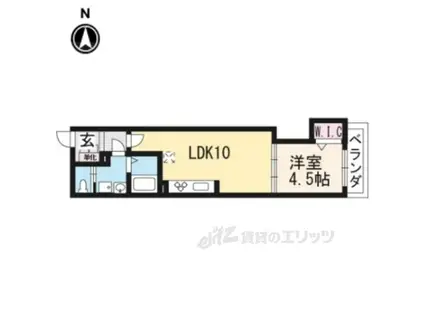 JMメゾン御所西(1LDK/3階)の間取り写真