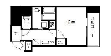 アドバンス神戸アルティス(1K/2階)の間取り写真