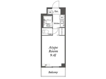 フォーシーズンあざみ野(ワンルーム/3階)の間取り写真