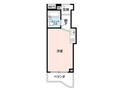 ジョイフル中野坂上(ワンルーム/4階)の間取り写真