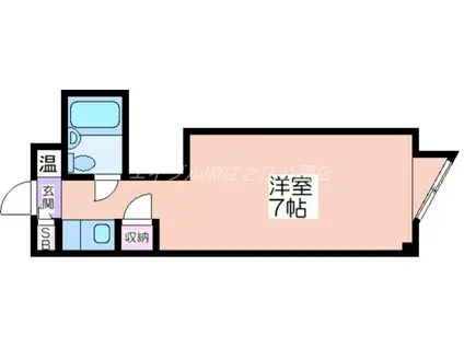 カーサ洋幸(ワンルーム/2階)の間取り写真